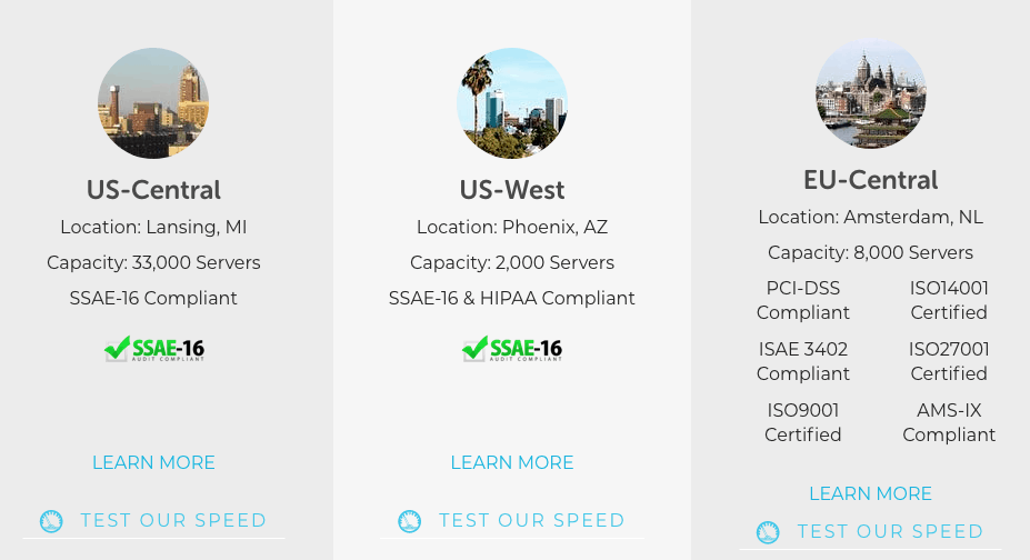 liquid web servers in us and europe