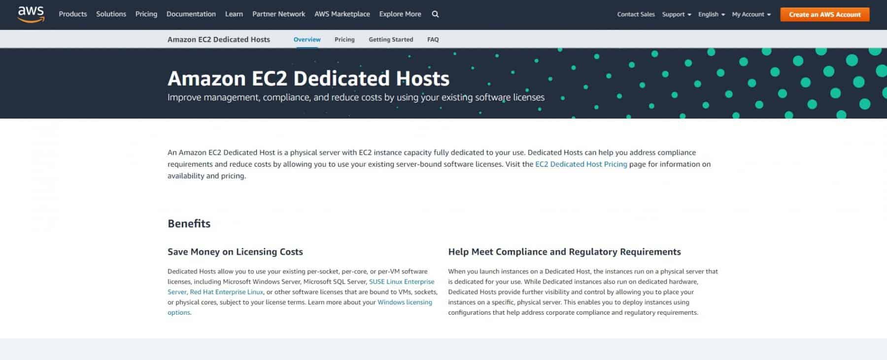 amazon ec2 dedicated