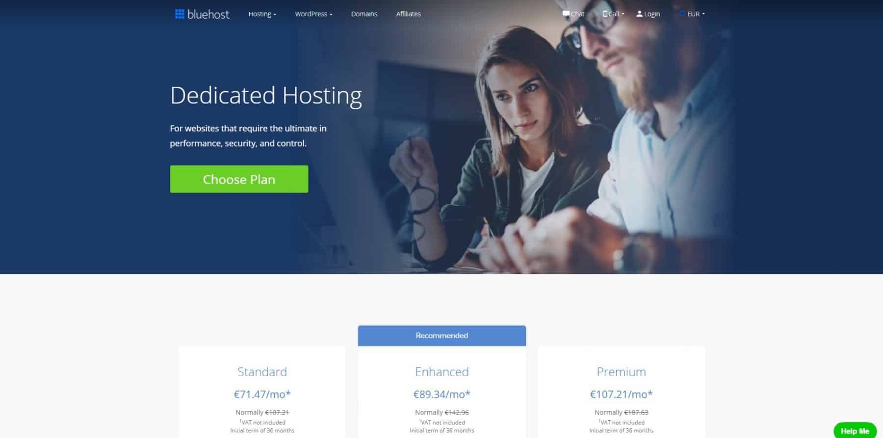 bluehost dedicated