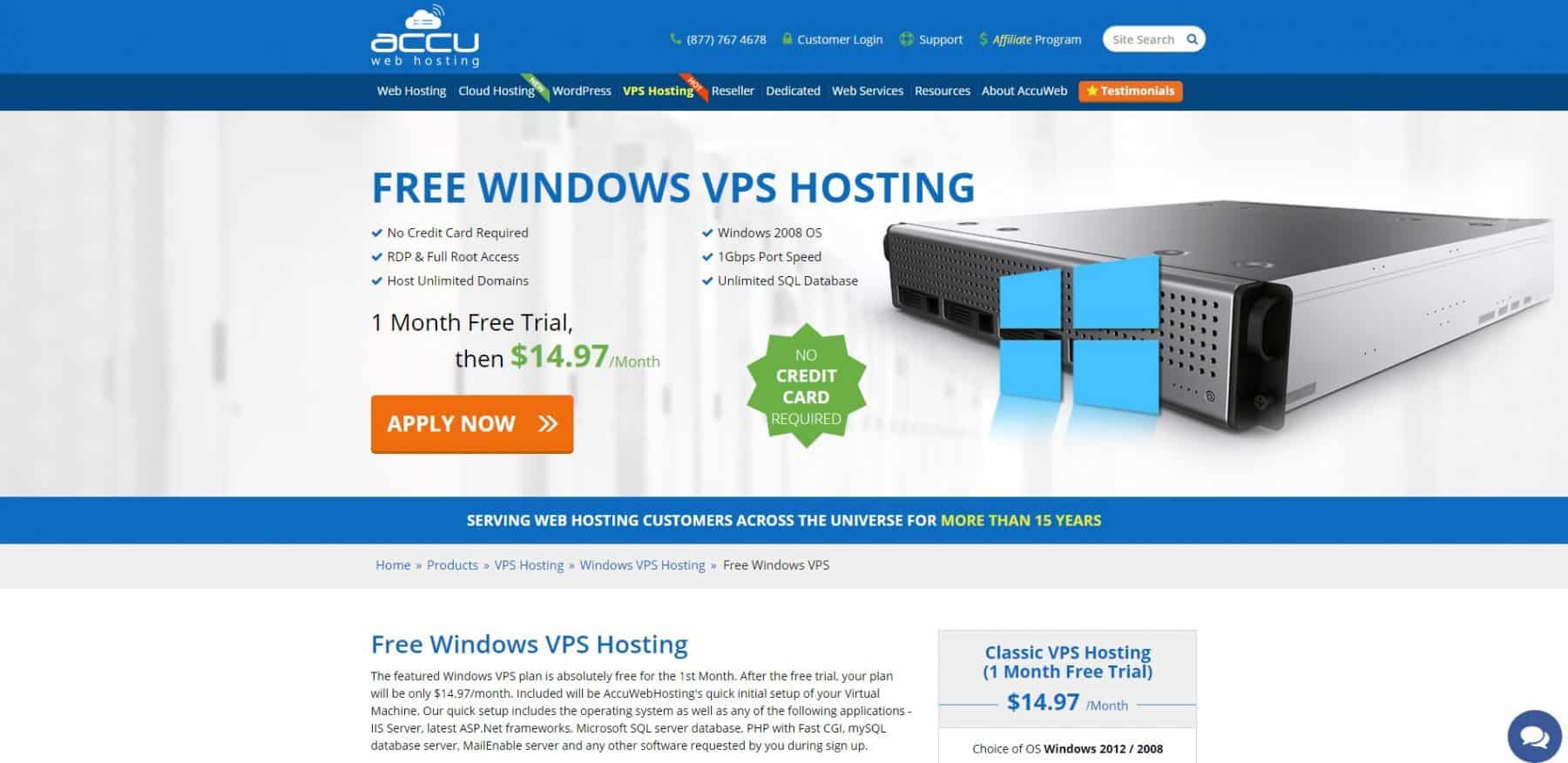 accu web hosting vps hosting