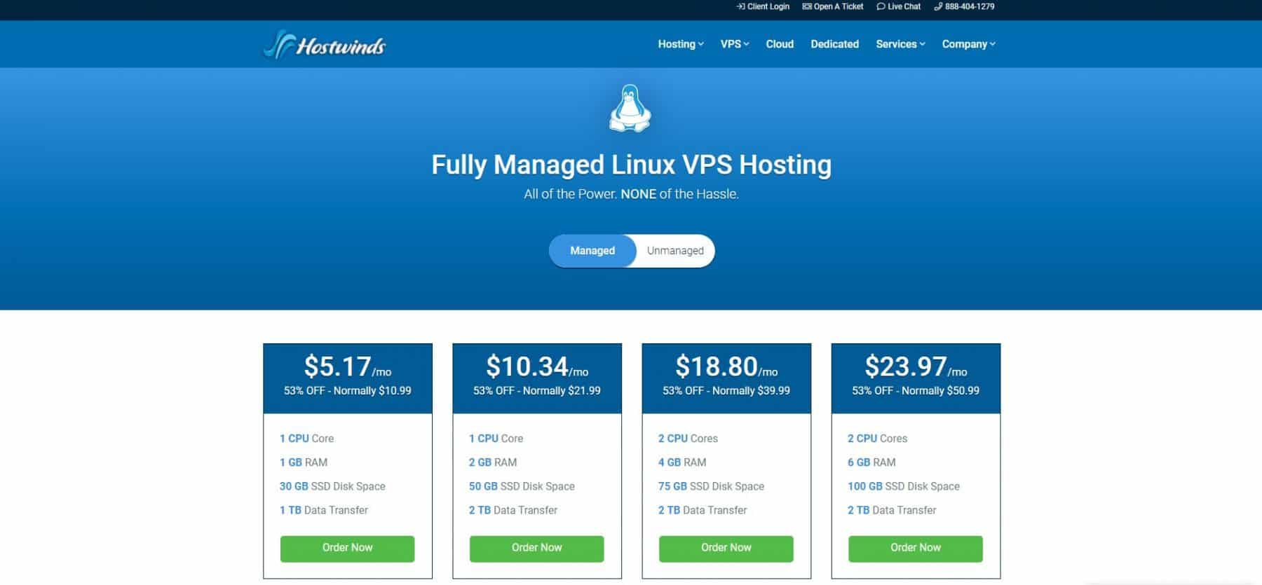 hostwinds vps hosting