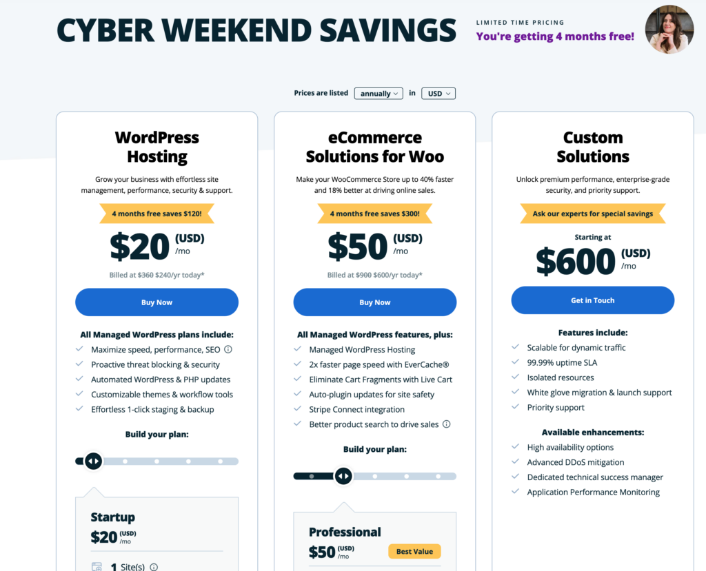 WP engine cyber weekend deals